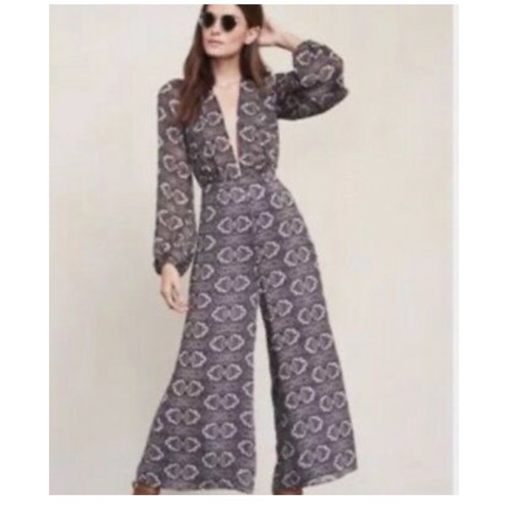 Reformation Paisley Jumpsuit SZ 4